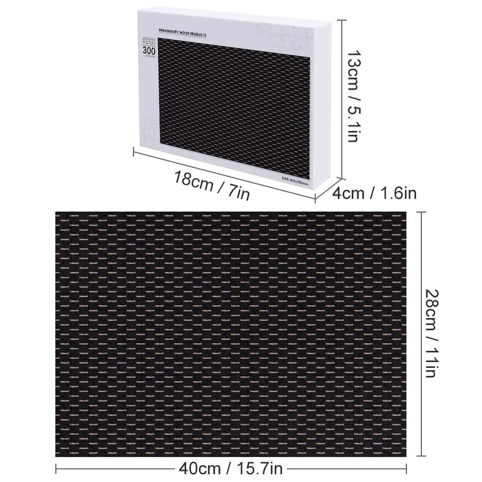 Bukowski Rainbow Jigsaw Puzzle Presente de madeira personalizado Quebra-cabeça de presentes infantis personalizados