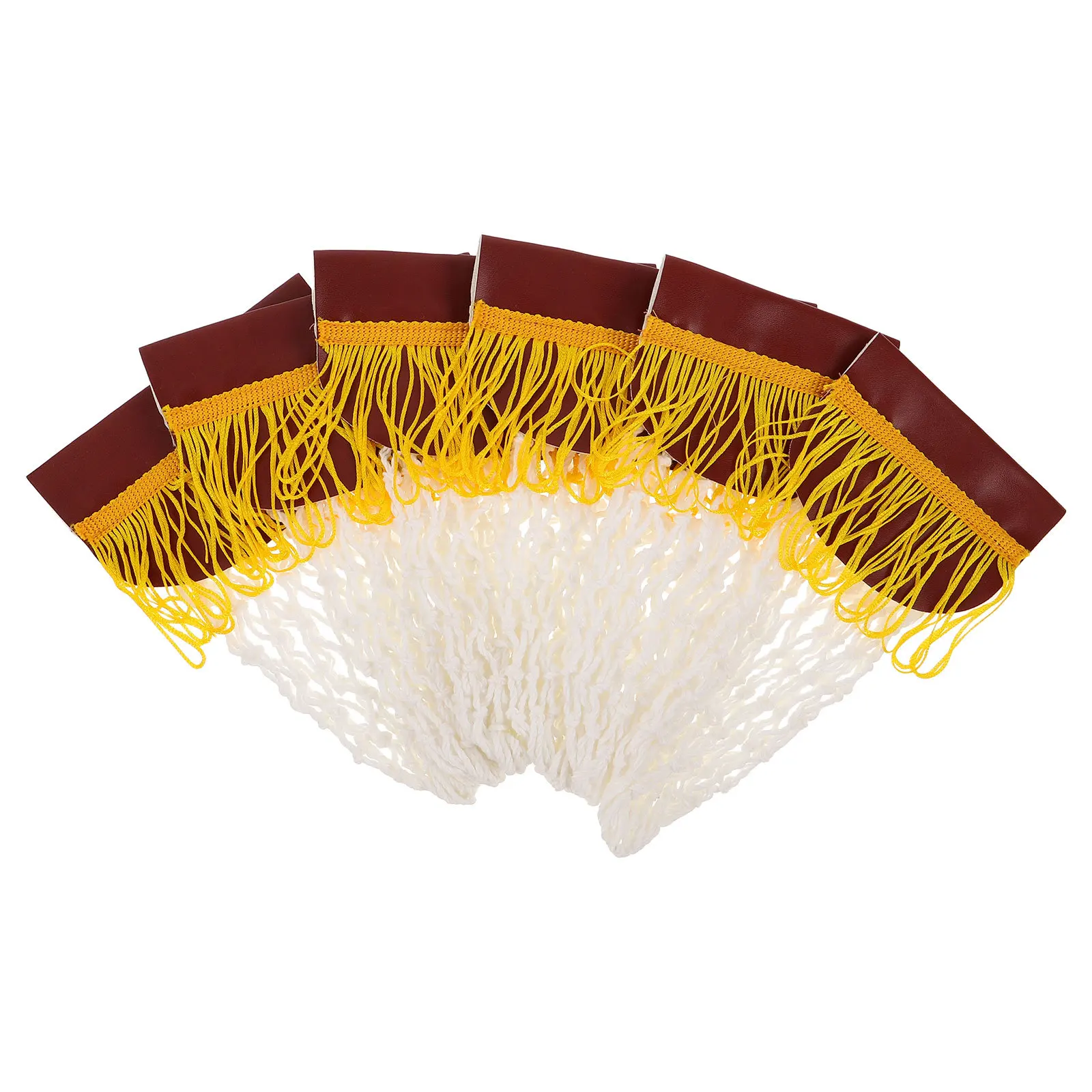 

6Pcs 's Pool Pockets 6 Inch Cotton Net and PU Material Mini Table Billiard Replacement for Interactive Play At Home