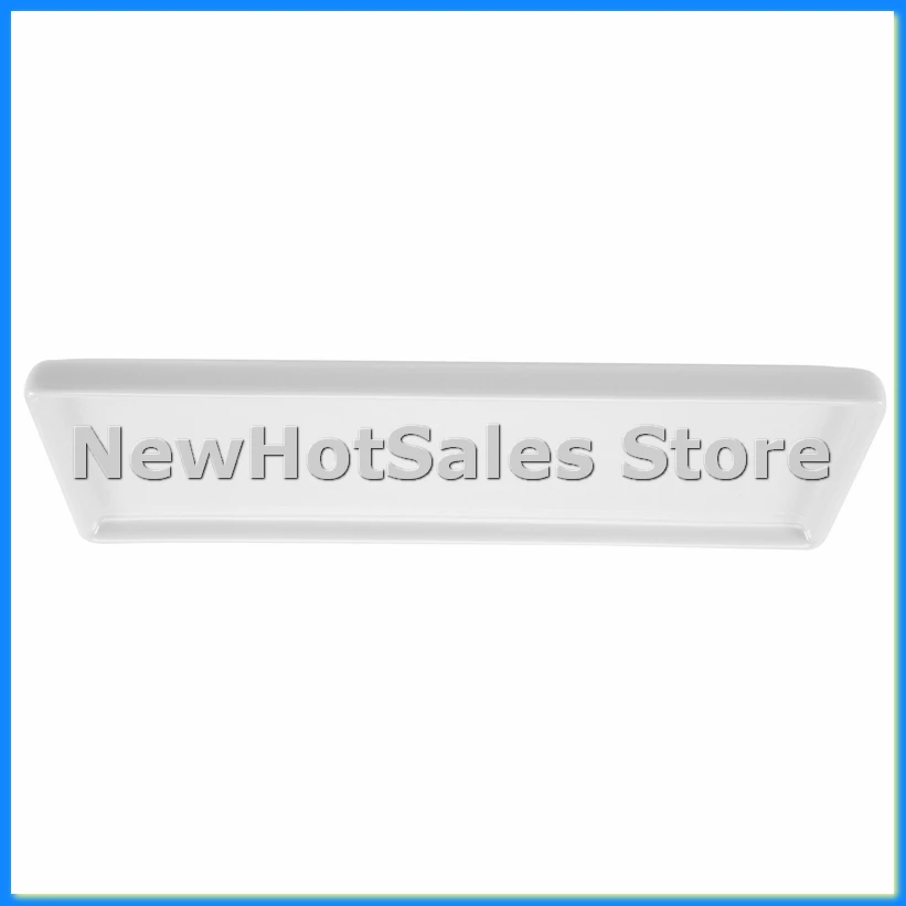 

Прямоугольный керамический поднос, белая фарфоровая прямоугольная тарелка, поднос для чашки для полоскания рта, поднос для хранения в ванной комнате-AT48