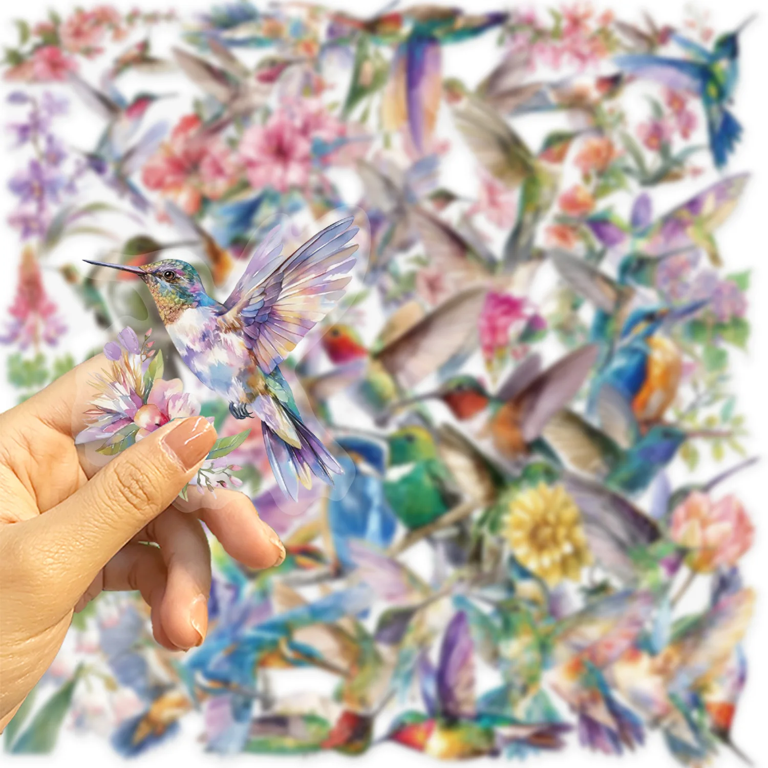 10/30/50 Pz Acquerello colibrì creatività Adesivi Decalcomania Del Computer Portatile Moto Bagagli Snowboard Frigo Auto Pegatinas ﻿