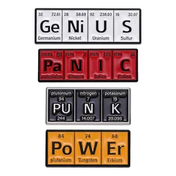 Chemical Science Element Enamel Pin Brooch Metal Badge Lapel Backpack Custom Hat Accessories Students Jewelry Gift Friends