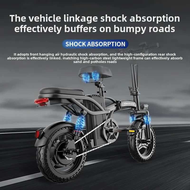 

Manufacturer's new national standard electric scooter electric folding small driver portable lithium motorcycle