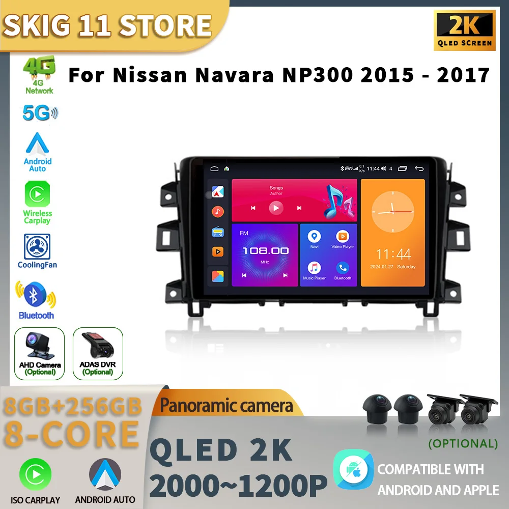 

Car radio For Nissan Navara NP300 2015-2017 android 5G Wifi Car Multimedia Radio Stereo Video Screen Navigation CarPlay Monitor