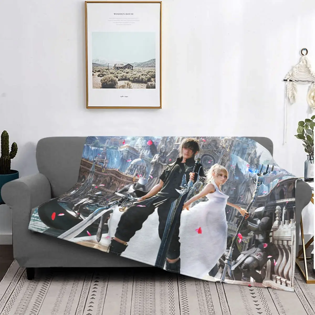 Final Fantasy Blankets 3D printed Art Anime Wool Awesome Warm Throw Blanket for Home Decoration