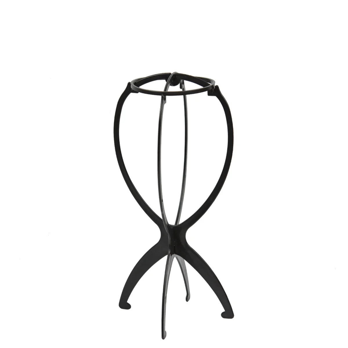 

1 Pc Black Wig Stand for Wigs Folding Wig Holder for Short Wigs Portable Travel Dryer Wig Head Stand