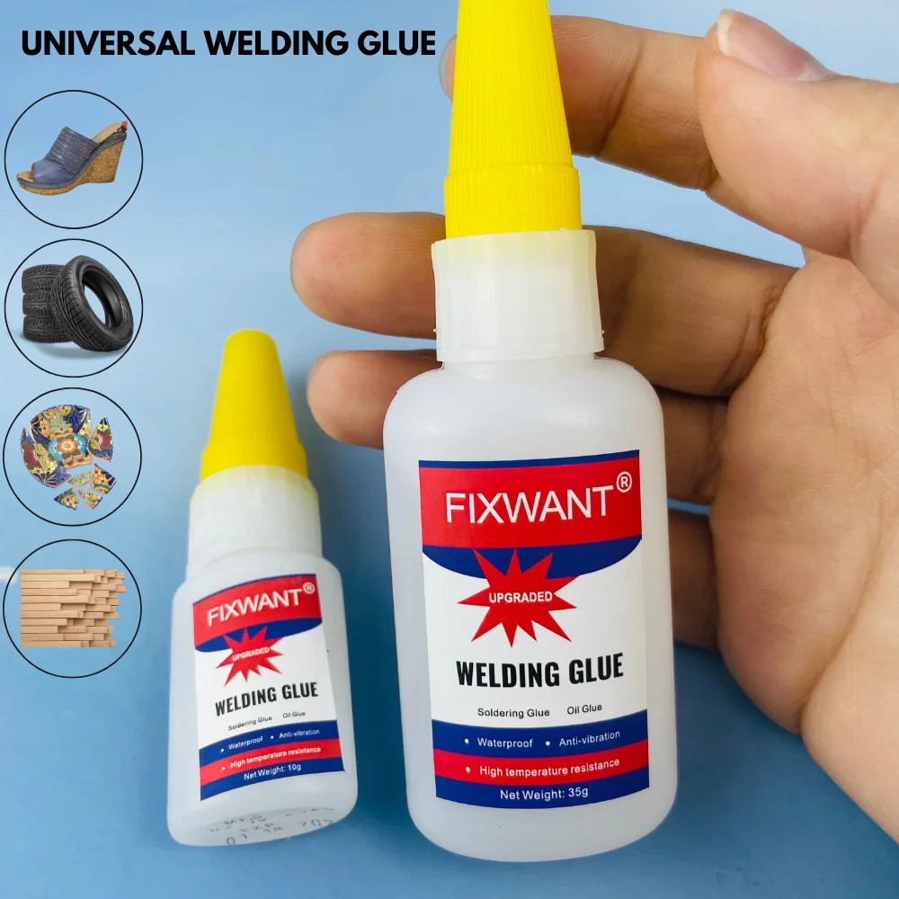Colla per saldatura - Adesivo super resistente per metallo, plastica, gomma, ceramica, riparazione fai-da-te - Impermeabile e ad alta resistenza 10 g / 35 g
