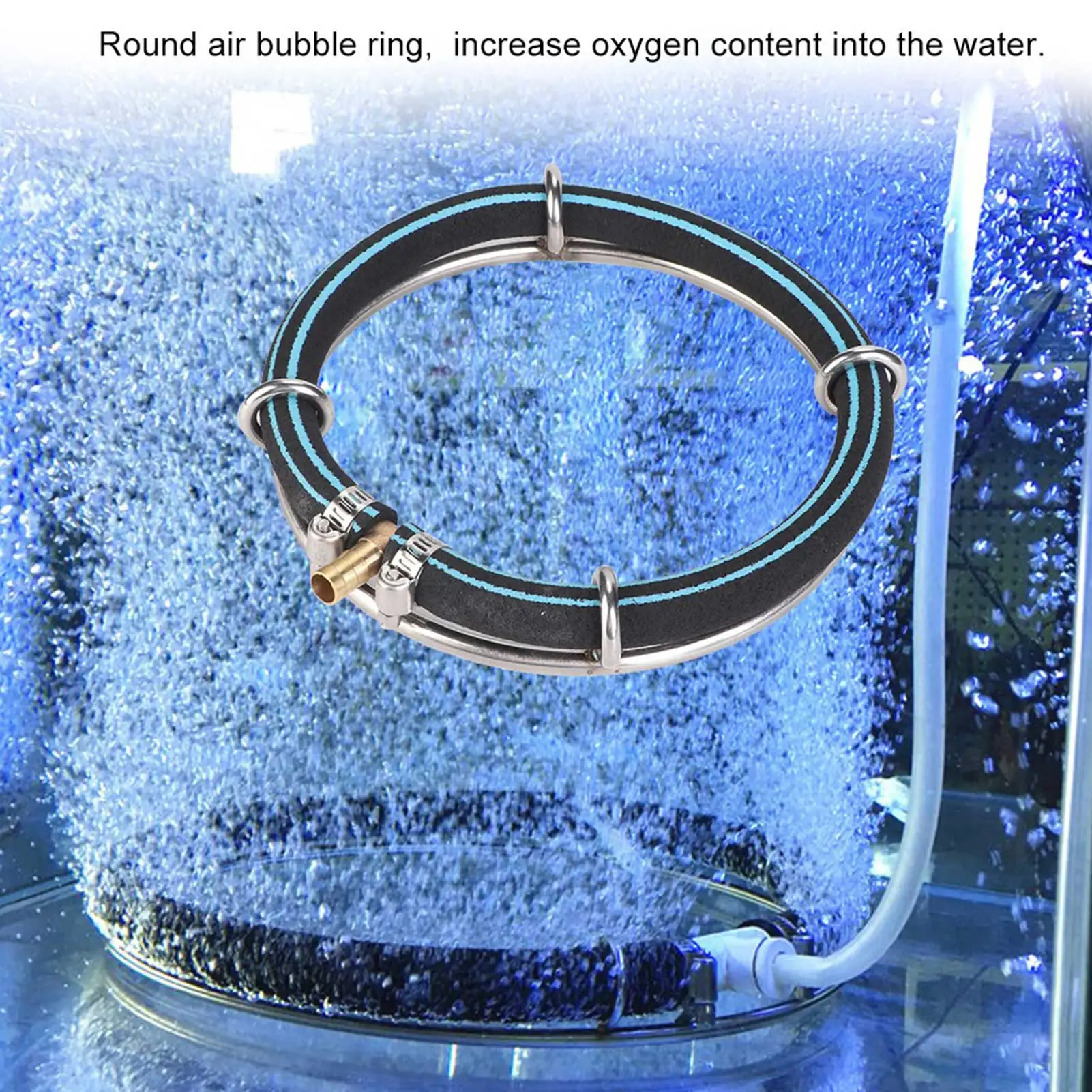 Aquarium Round Air Bubble Diffuser Ring Fish Pond Oxygenation Bubble