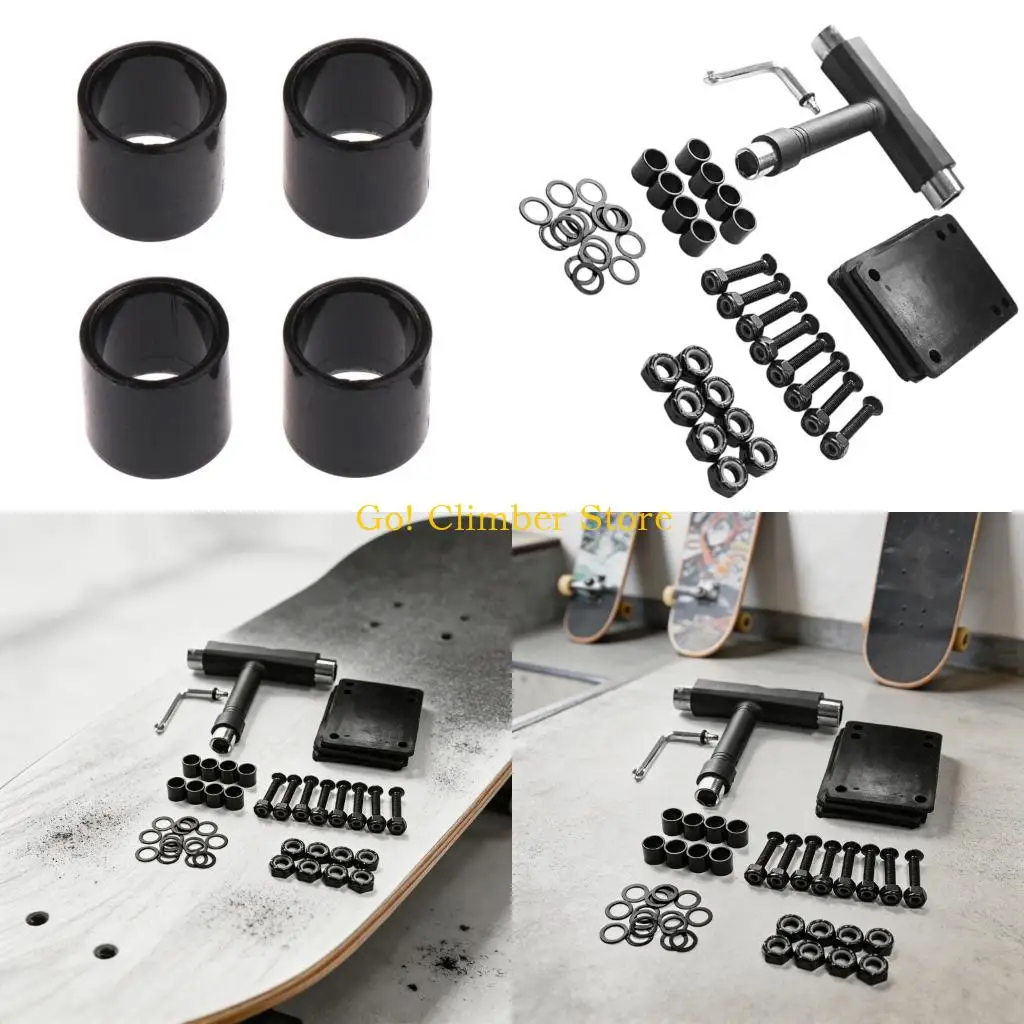 

Q84C Premium PU 3Mm Spacers And 29Mm Bridge Pin Skateboard Maintenance Hardware Set For Smooth Skateboard Truck Adjustments