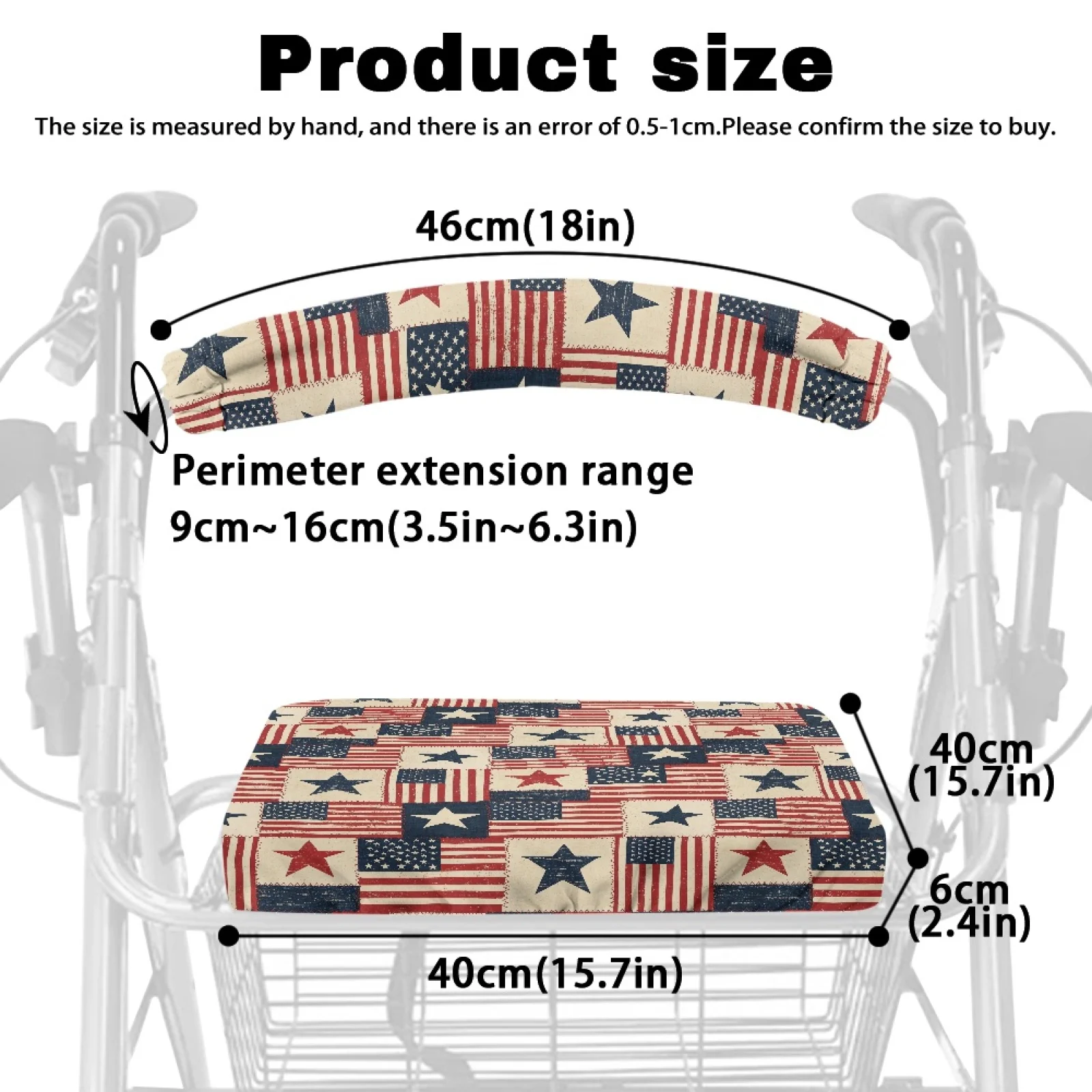Coloranimal Collage 2 Pieces Set Walker Seat Cover for Womens Rollator Walker Cover 2026 Collection view 6
