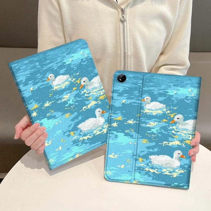 

Duck Playing In Water Pattern For Vivo IQOO Pad2 Pad3 Pad5 Air SE Pro 12.1 12.3 13 11.5 11 inch Tablet Case