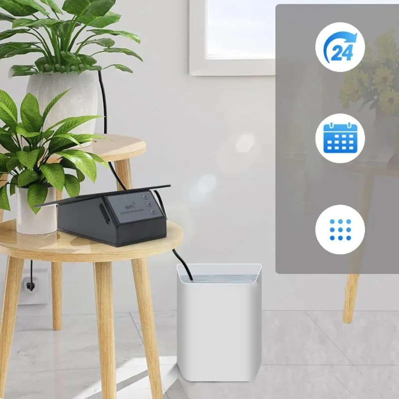 Solar Powered Drip Irrigation Kit Automatic Plant Watering System APP Control Indoor Outdoor Garden