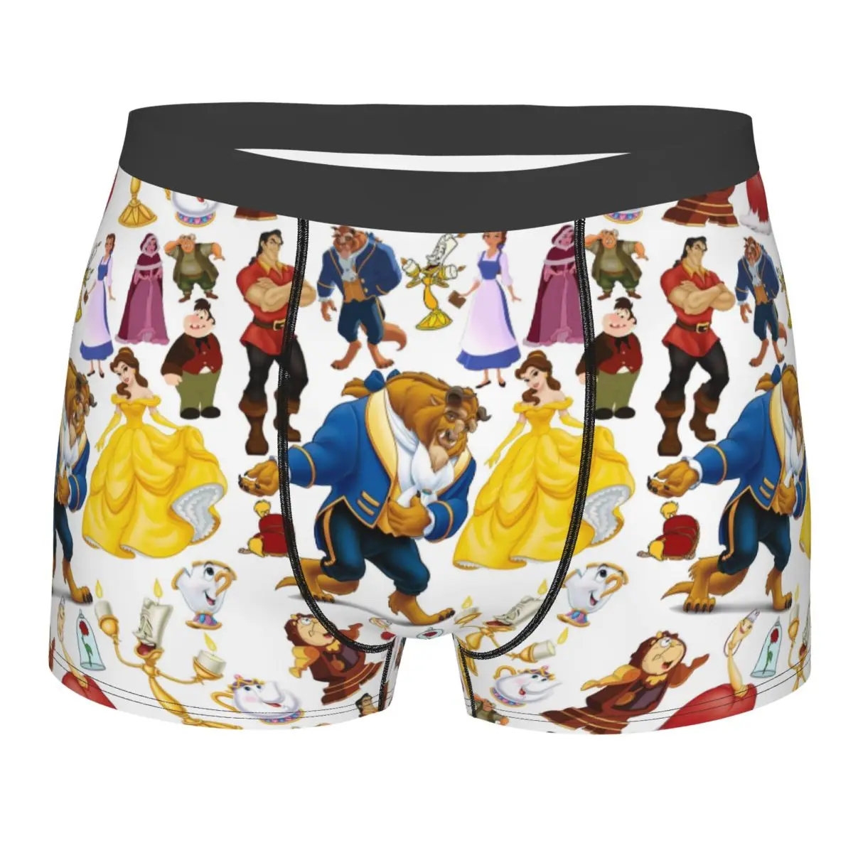 

Мужское нижнее белье Cool Beauty And The Beast на заказ, трусы-боксеры, мягкие шорты, трусы