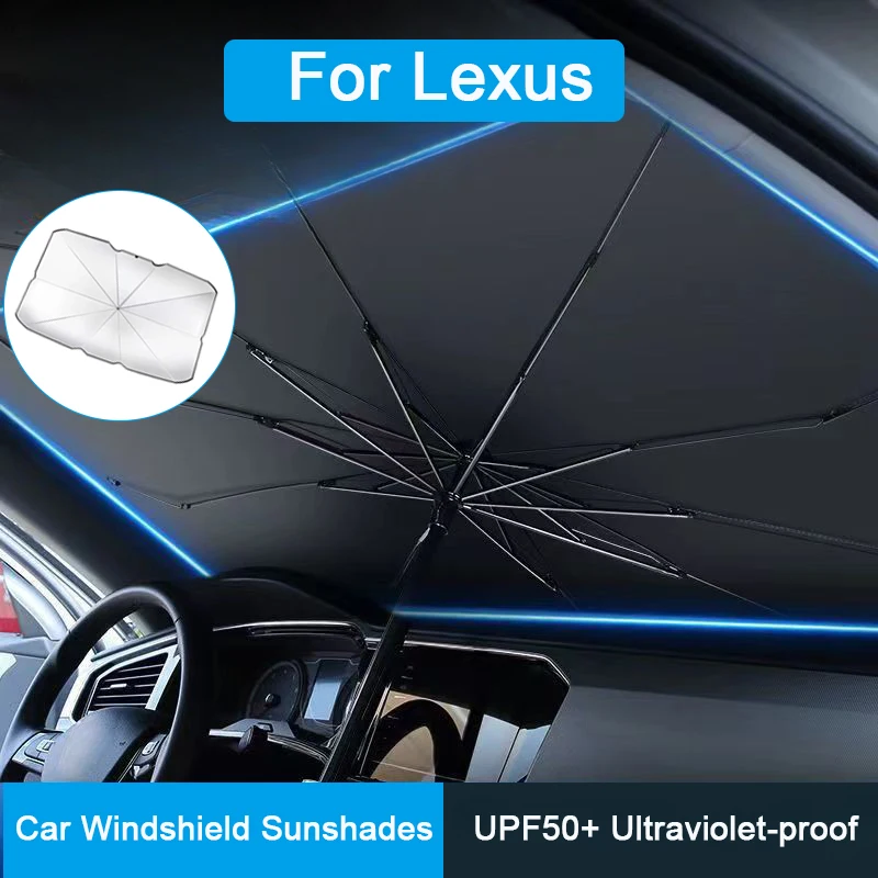 For Lexus NX ES UX US RC LX GX IS RX 200 250h 350h LS 450h 260h 300h UX200 RX Car Windshield Sunshades Front Shading Umbrella