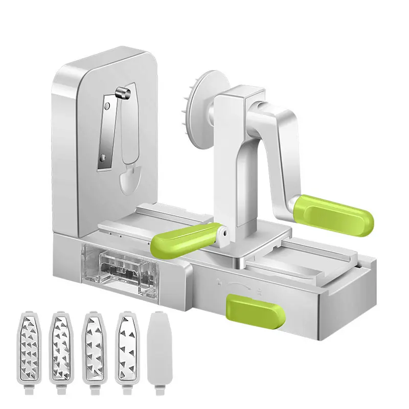 

Vegetable Spiral Knife Zucchini Noodle Machine Best Vegetable Spiral Knife Roll Frying and Cutting Machine