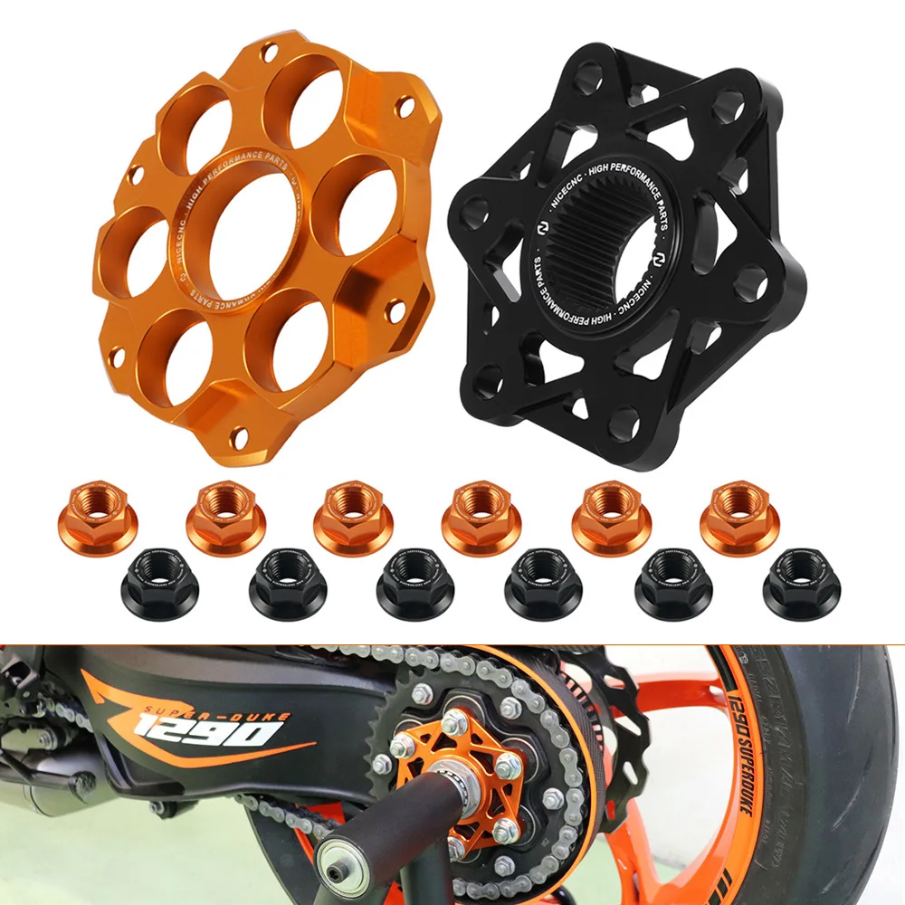 

Motorcycle Rear Sprocket Carrier for KTM 1290 Super Duke R 2014-2018 2019 2020 2021 2022 2023 1290 Super Duke GT Sprocket Nuts