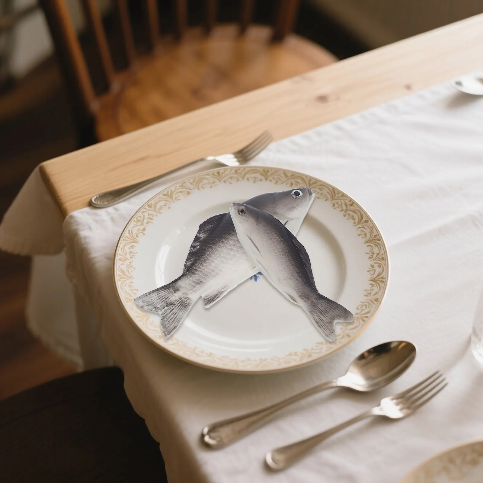 

Набор из 4 реалистичных рыбок из полиуретана: яркие, натуральные модели для демонстрации в ресторанах, дома, на кухне, в студии, для фотосъемки, в морской тематике