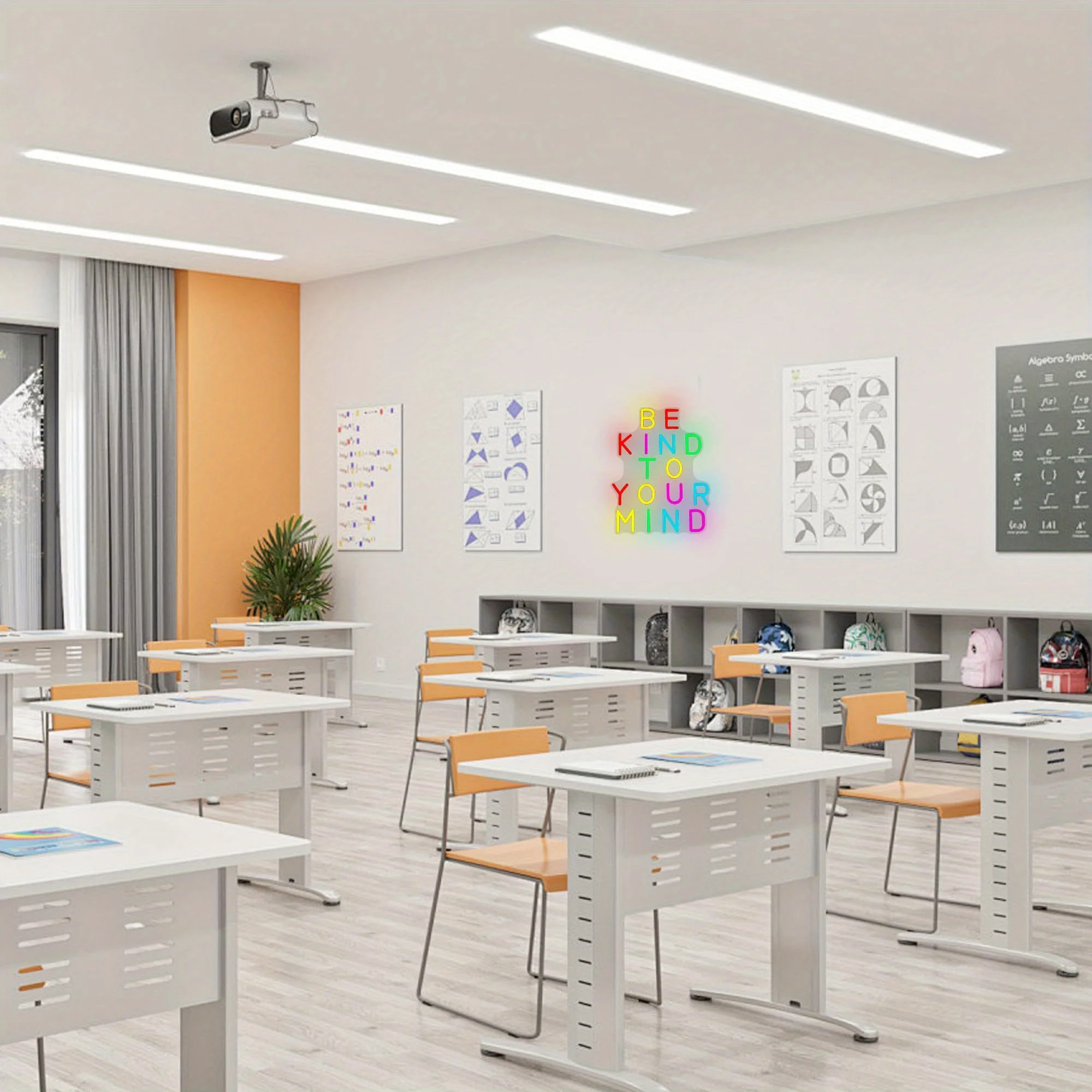 BE KIND TO YOUR MIND Neon, USB powered, with dimmer switch, suitable for bedroom, study, yoga room