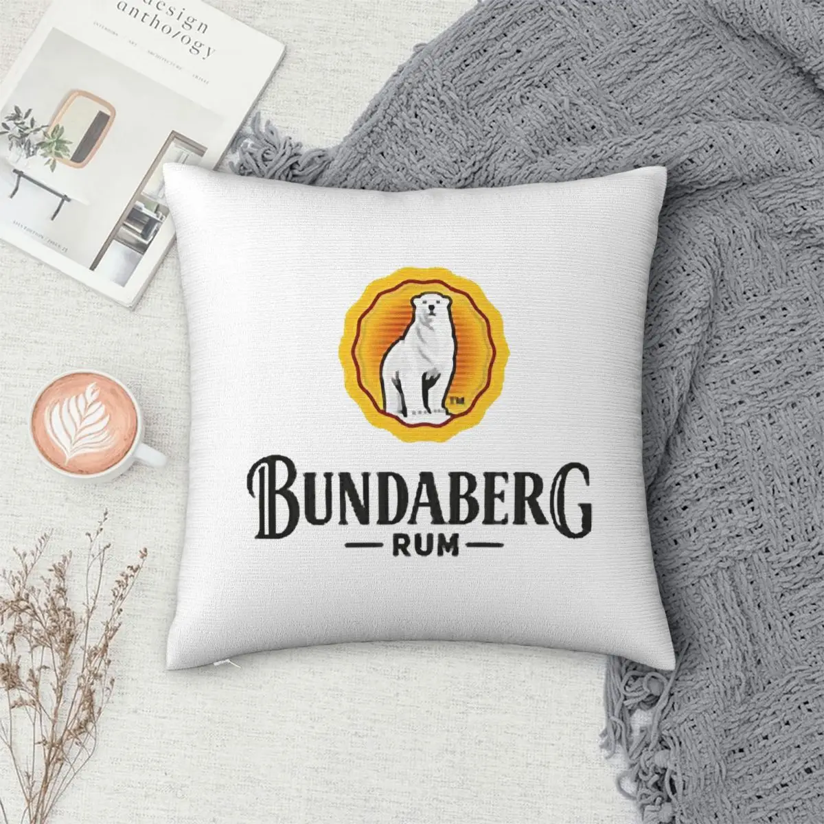 Bundaberg Rum Funda de almohada cuadrada Funda de cojín Funda de almohada Funda de almohada para el hogar Dormitorio Coche