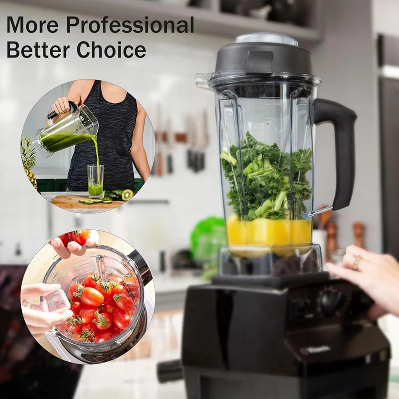 Y26A New For Vitamix 64OZ Blender Pitcher Replace 5200 5000 6500 7500 Pro500 750 Blender Container With Tamper Tool Stick