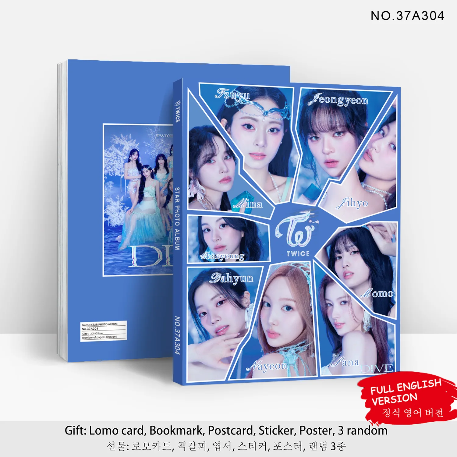 Idol Girl New Album DIVE With YOU-Th Photo Collection HD Poster Momo NaYeon Yoo JungYeon Park Ji Hyo Tzuyu Fans Gifts Collectio