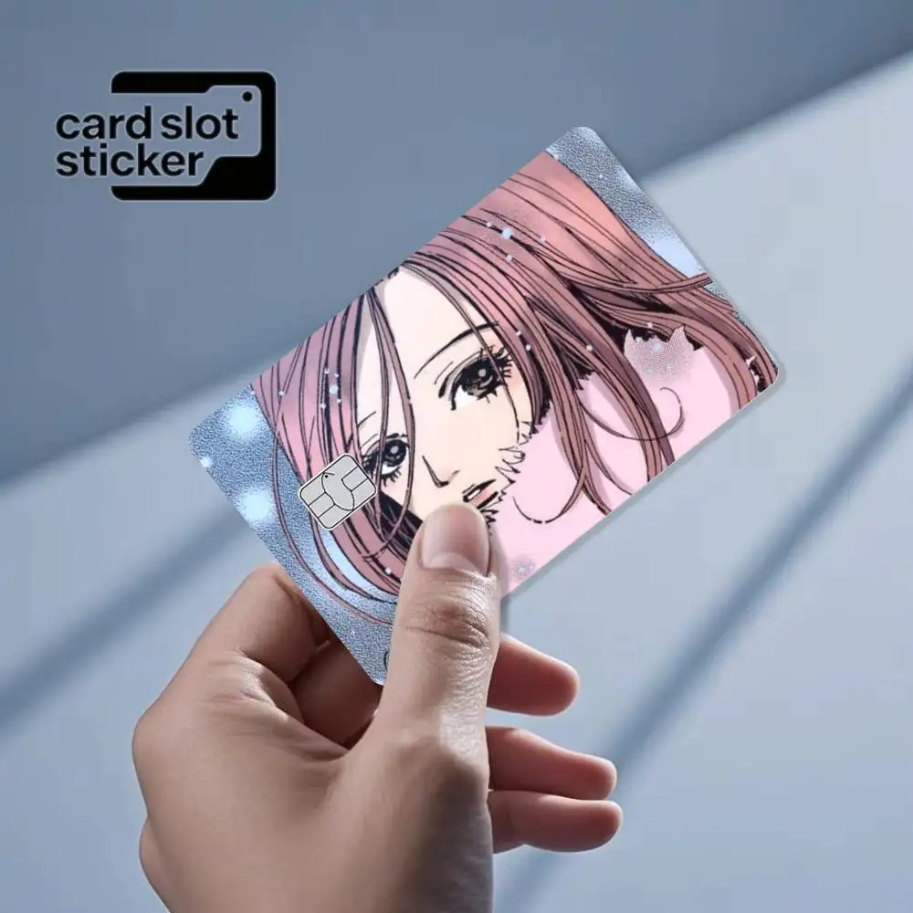 Cartoon N-NANA Anime  Credit Card HD Stickers Small Chip Waterproof Sticker Game Card Decal Gift