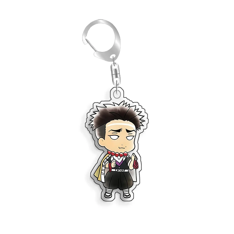 For Demon Slayer Kokushibo Douma Tomioka Giyuu Rengoku Kyojuro Acrylic Selfmade Cartoon Anime Keychain Pendant Toy Gift 5cm - view 4