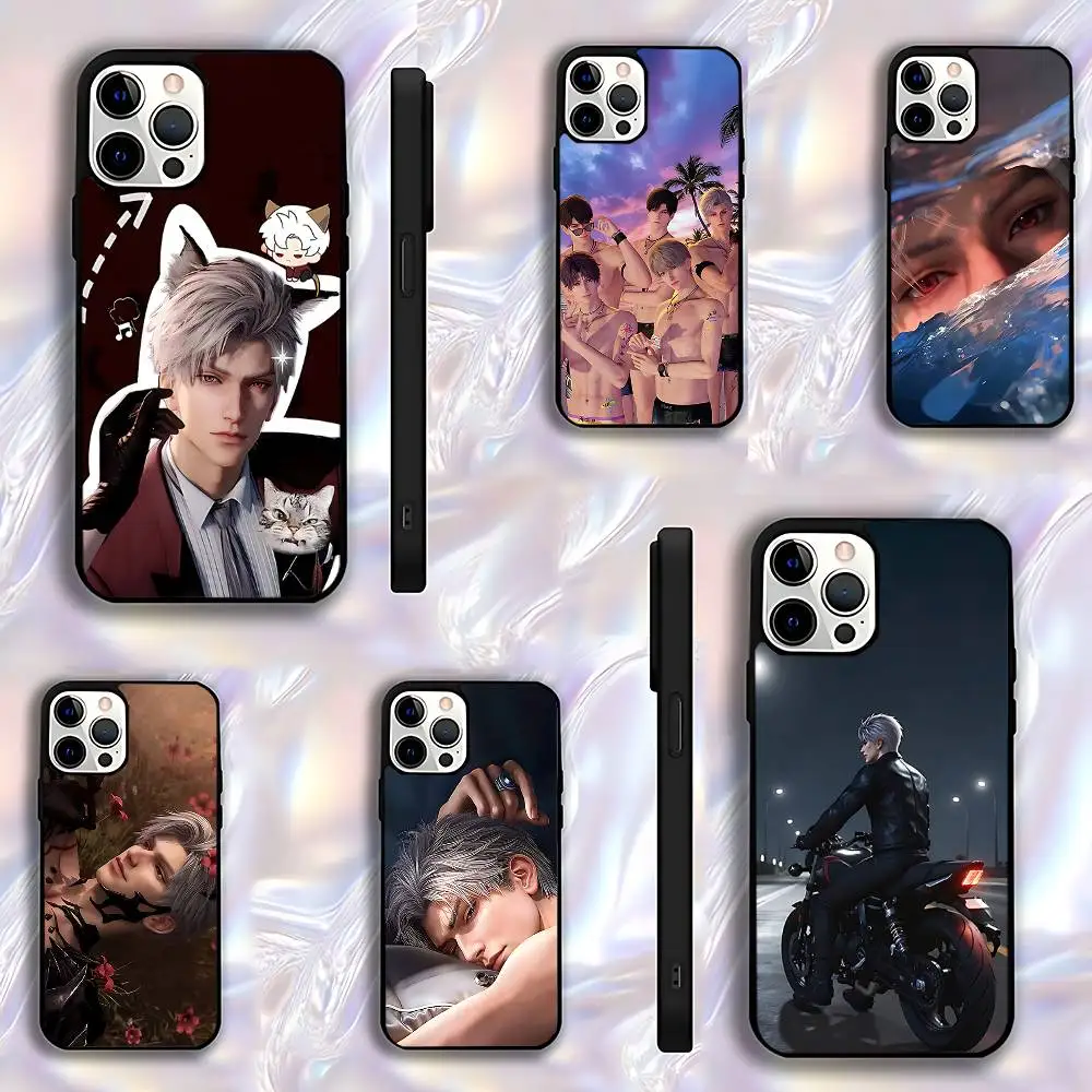 

S-sylus Love Deep Space Phone Case For iPhone 17,16,15,14,13,12,11,Pro,Max,Plus,E,Air,Mini Protective Black Cover