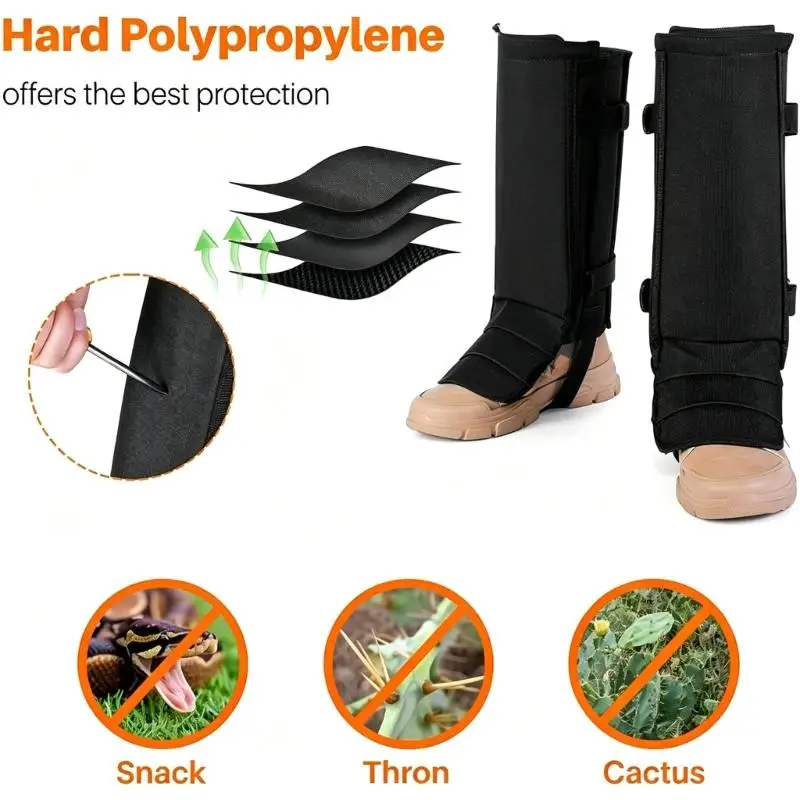 Lower-Leg Gaiters with Detachable Knee Covers, Segmented Fabric Construction and Adjustable Quick-Release Fasteners for D2RC