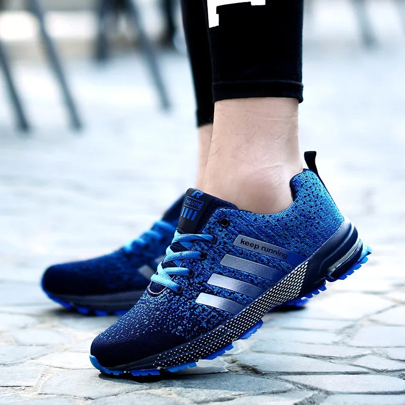 Hot sale 2022 New Running Shoes Men Sneakers Breathable Mesh Shoes Light Weight Women Sport Outdoor Casual Shoes plus size35--47