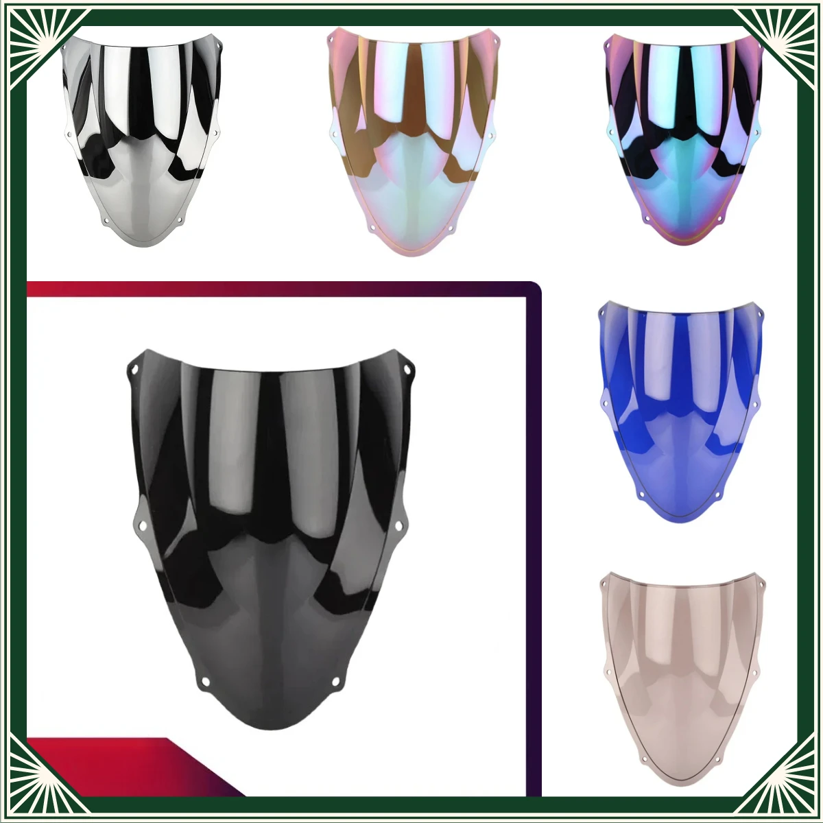Motorcycle For Suzuki TL1000R TL 1000 R 1998 1999 2000-2003 Wind Deflector windshield Dual Bubble Deflector Protector Windscreen
