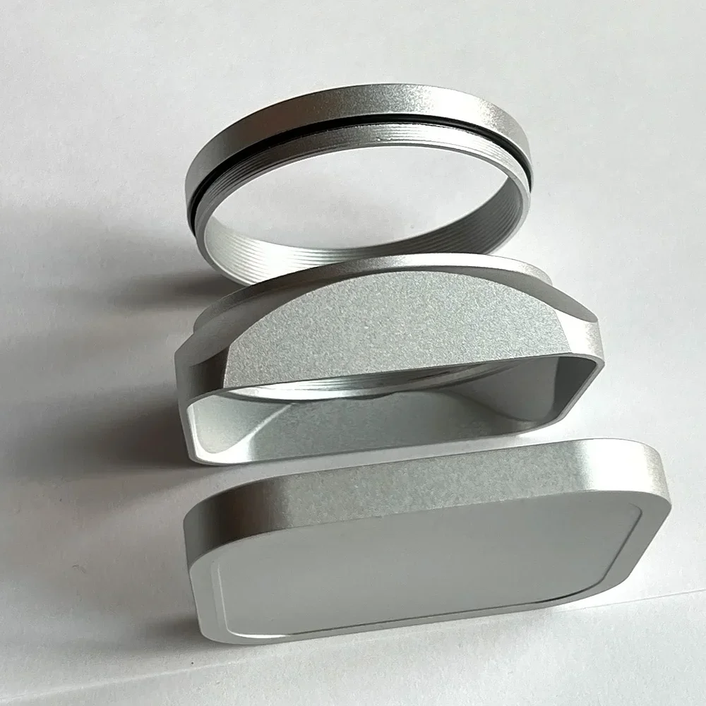 Square Metal Lens Hood with 49mm Adapter Ring for Fujifilm Fuji X100VI   X100V X100F X100T X100S X70 Camera Body