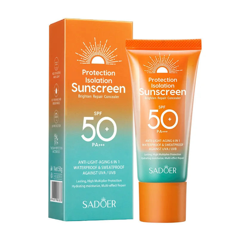 

Double Tubes Multi-effect Repair Isolation Sunscreen Refreshing Long Lasting High Power Sun Protection Moisturizing Sun Lotion