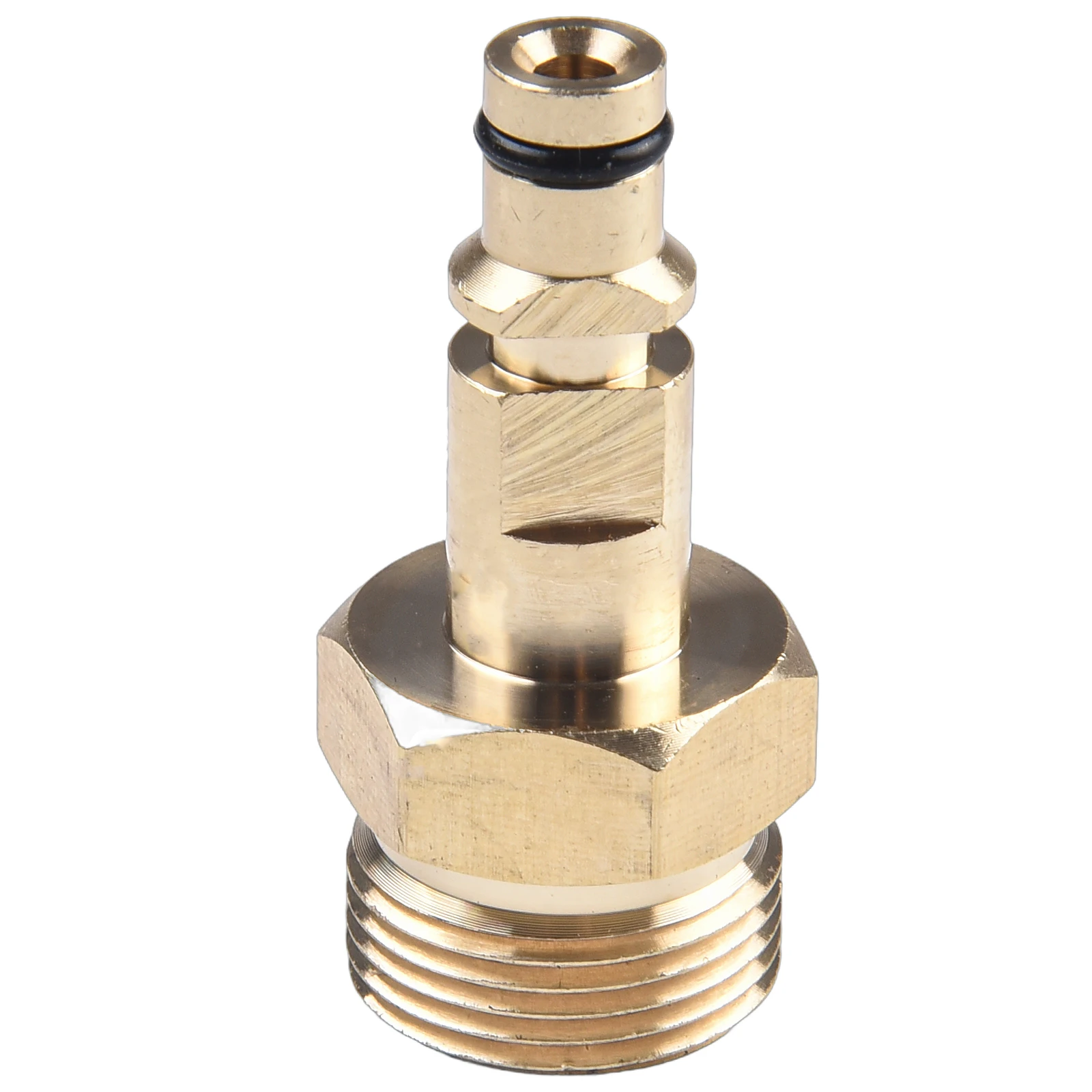 Pressure Washer Adapter Made of Solid Brass with M22 Inlet and Quick Coupling Outlet for Stable Hydraulic Transfer