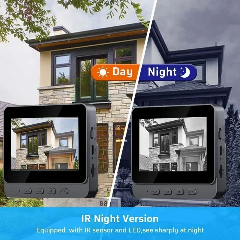 Video Doorbell Wireless Door Bell IR Night Vision Door Bell Intelligent Visual Doorbell  Infrared Night Vision Intercom for Home