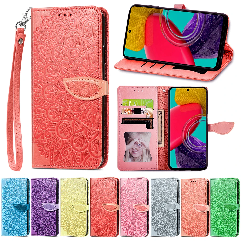 Cases For SHARP Aquos Wish 3 R8 SH-52D PRO SH-51D Phone Case Magnetic Embossed Exotic Sky Wallet Flip Cover