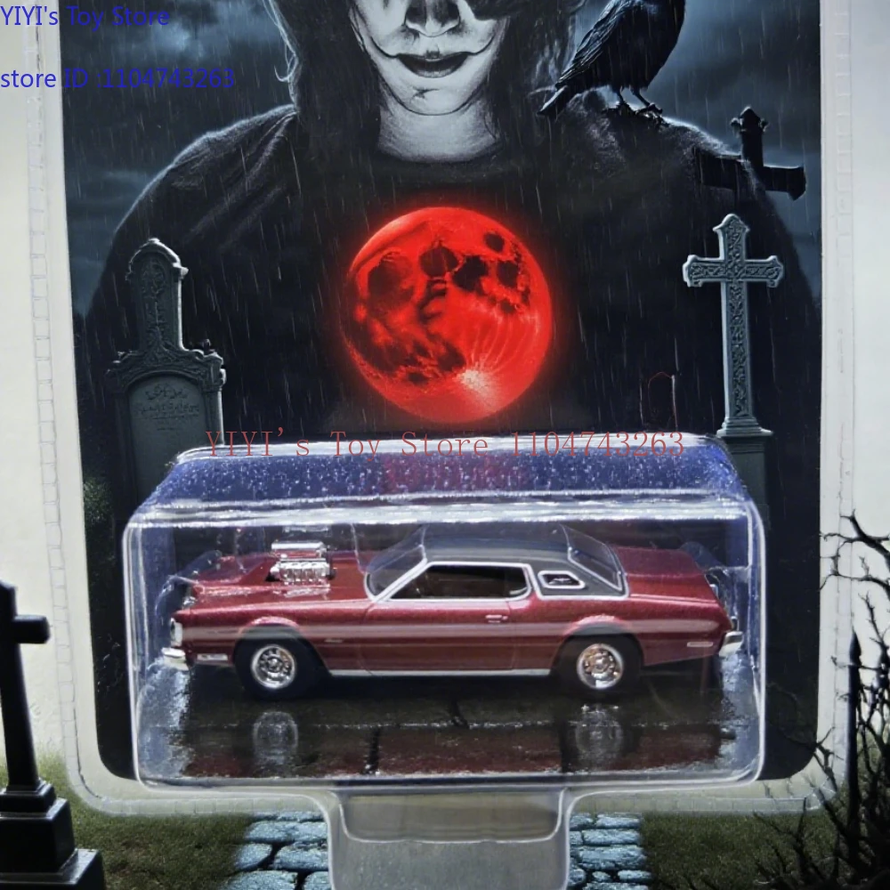 

1:64 1973, Ford THUNDERBIRD, высокая имитация литья под давлением автомобиля, модель из металлического сплава, украшение автомобиля, коллекция подарков A1