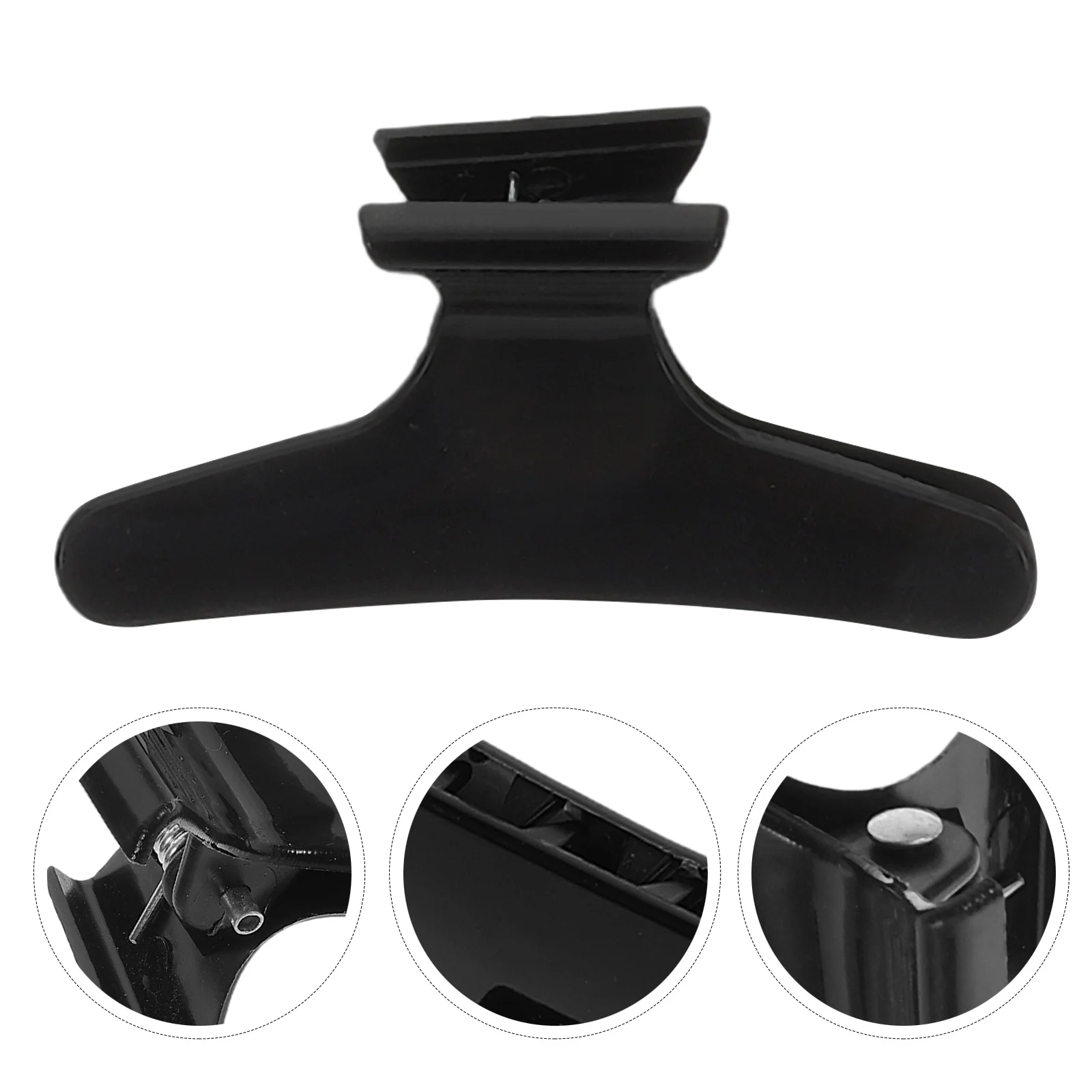 

15Pcs Hair Clips Plastic Hairdresser Clamps Black Salon Use Sectioning Styling Hairdressing Accessories Hair Clips for Styling