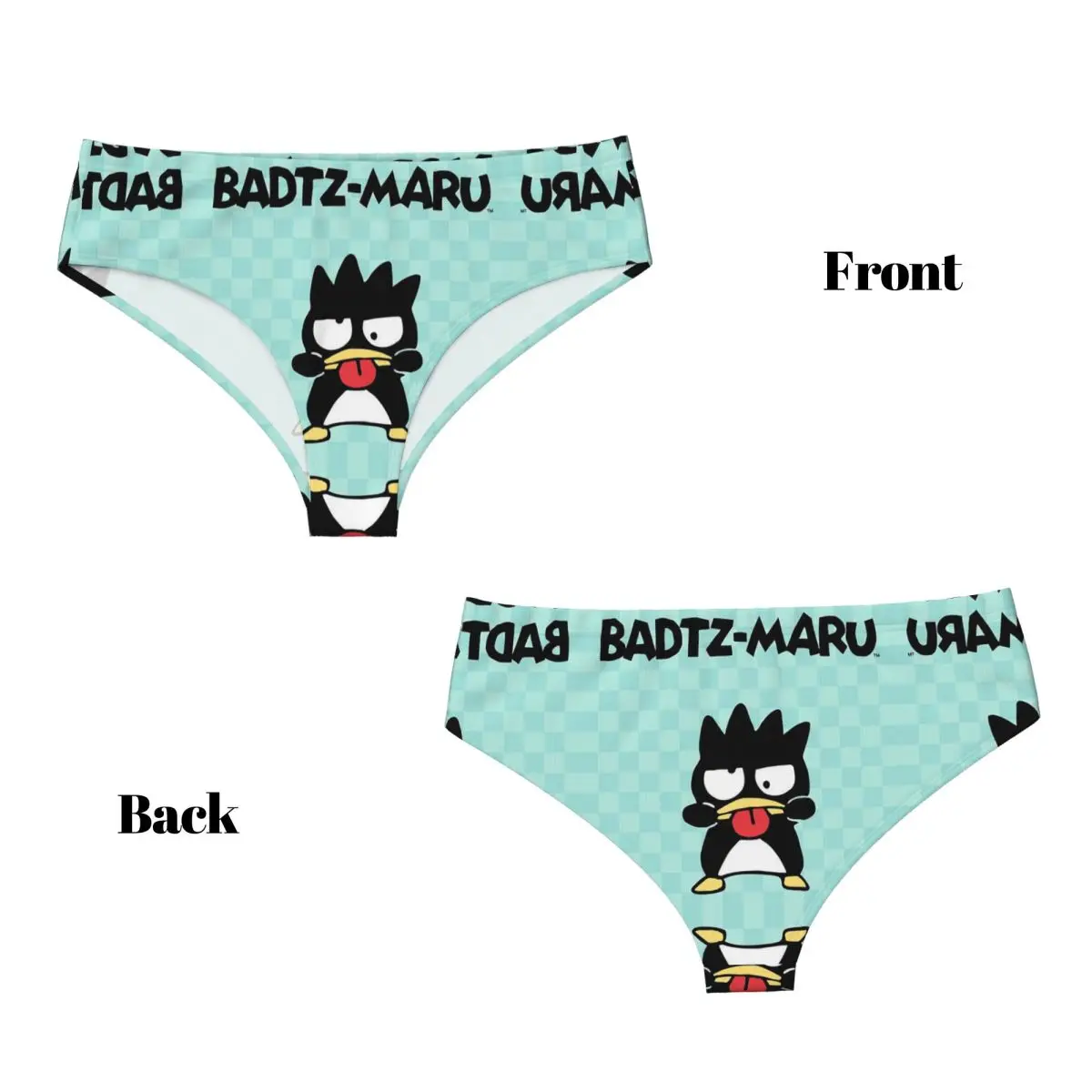 Custom Womens Bad Badtz Maru Kawaii Anime Cartoon Brief Panties Female Comfort Underwear Underpants