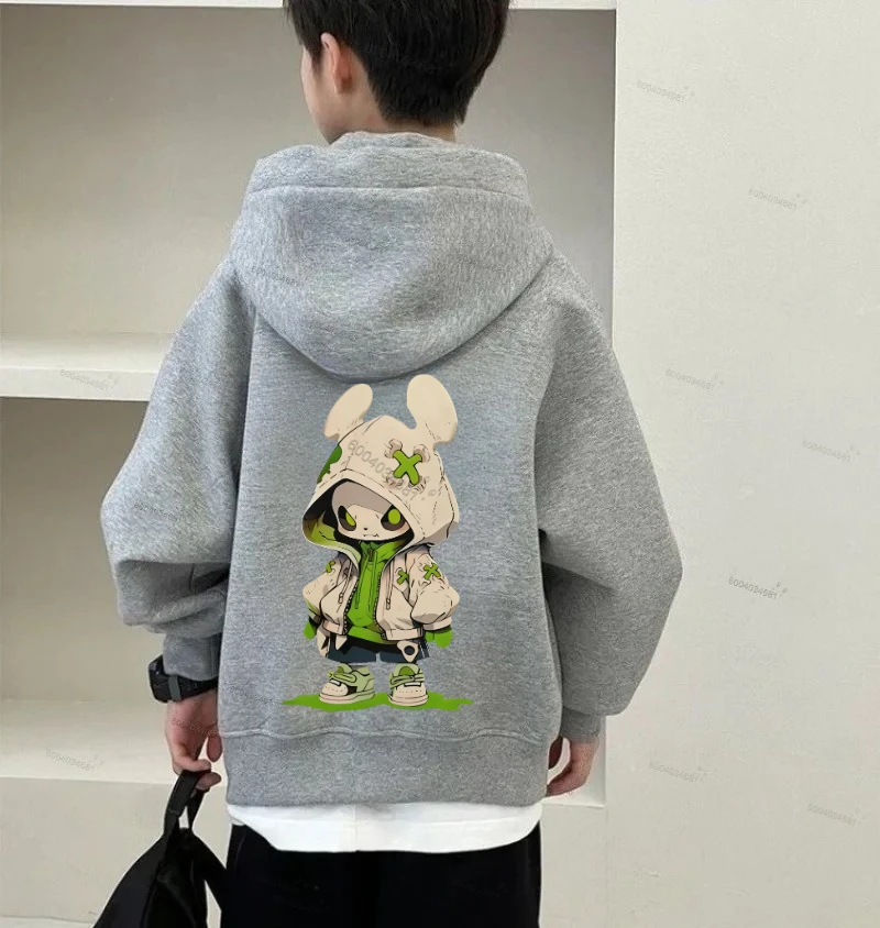 Autumn/Winter Cute Hooded Children's Sweatshirt - Korean-style Small Bear Loose and Breathable Comfortable Top