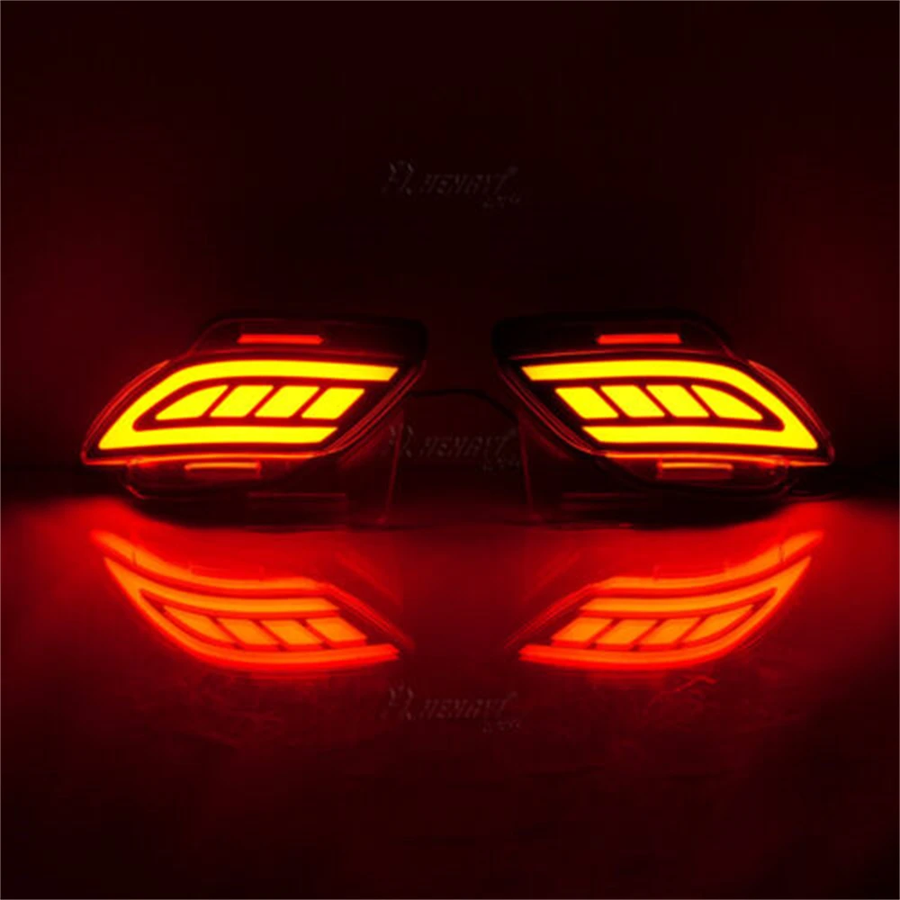 4 In 1 LED Rear Reflector Fog Light w/Turn Signal Light For Lexus RX RX350 RX450h 2009-2015 Accessories Auto Exterior Parts HOT