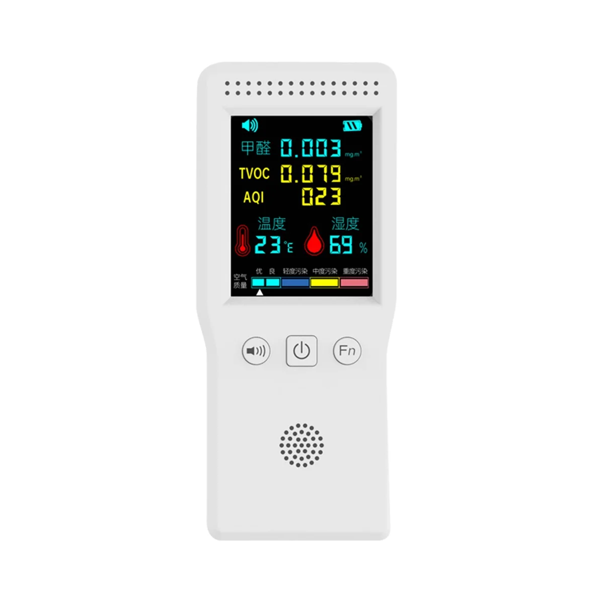 

9 in 1 Temperature Humidity Co2 Meters Air Quality Detector PM2.5 PM10 HCHO TVOC CO2 with Backlight LCD Color Display