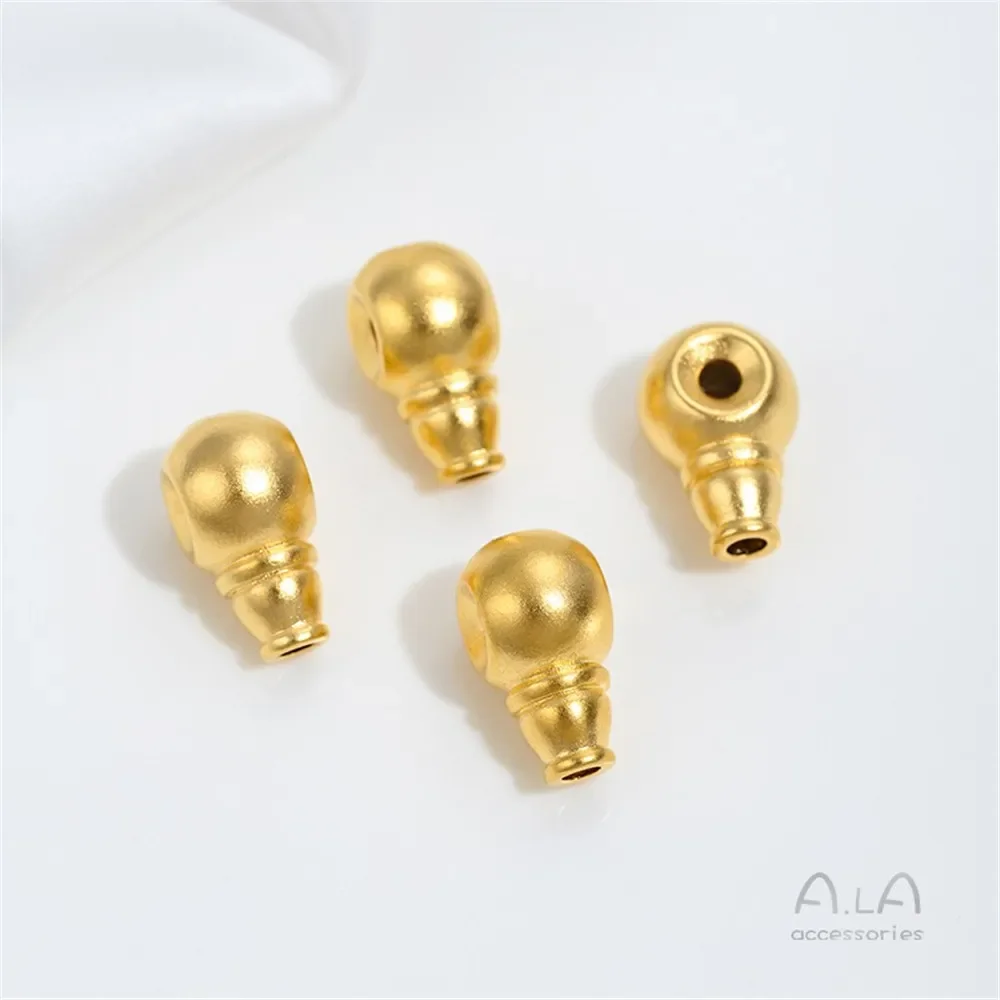 Z424 Vietnamese Sand Gold Integrated Three-way Buddha Head Ancient Method Gold Buddha Beads Necklace Beaded Jewelry Accessories