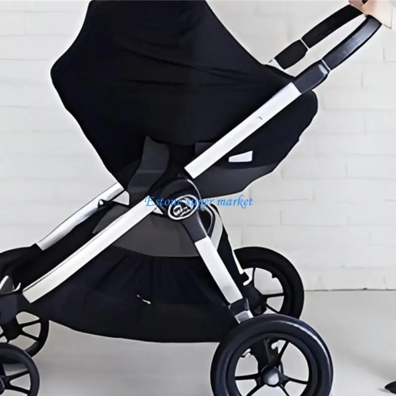 

090B Baby Nursing Cover Color Carseat Canopy Lightweight and Soft Breathable