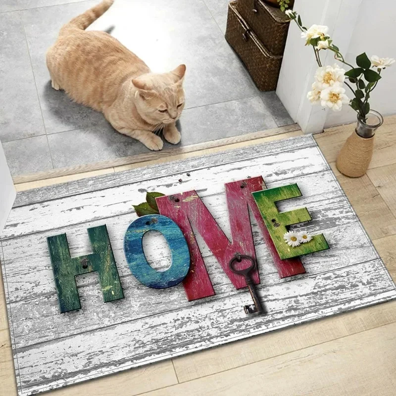 1pc Home Sweet Style HomeDecoration Room Non-Slip Floor Rugs, Suitable For Kitchen Entry Door Bedroom Laundry RoomCarpet 60x90