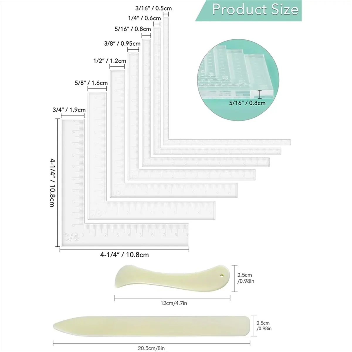 

9 шт. - помощники по углам карт с костной папкой для изготовления карточек из бумаги и скрапбукинга [2026 MOCC]