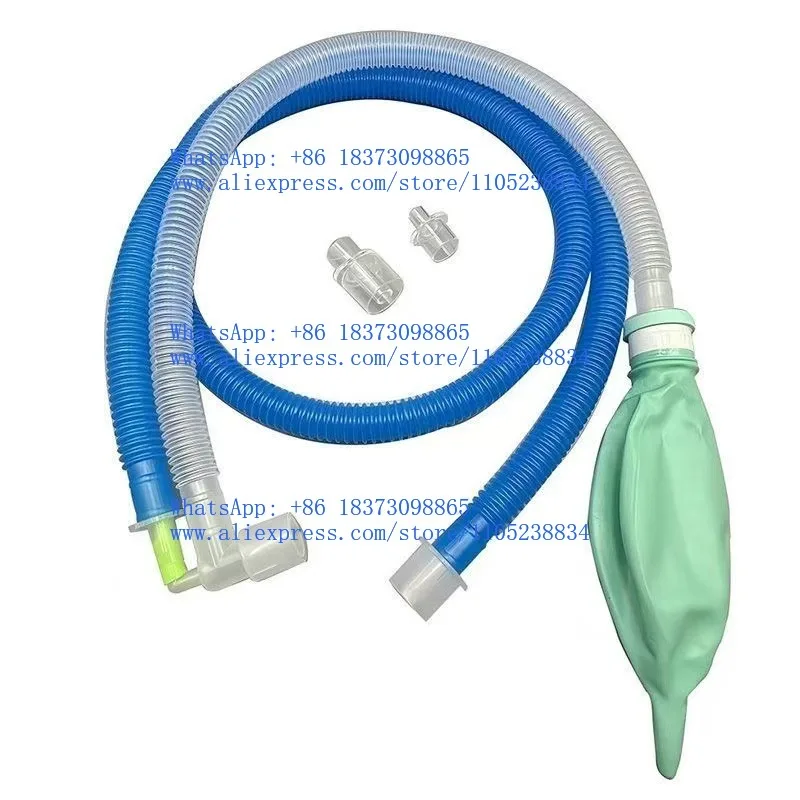 Non-compound breathing circuit tube for pets, suitable for veterinary use