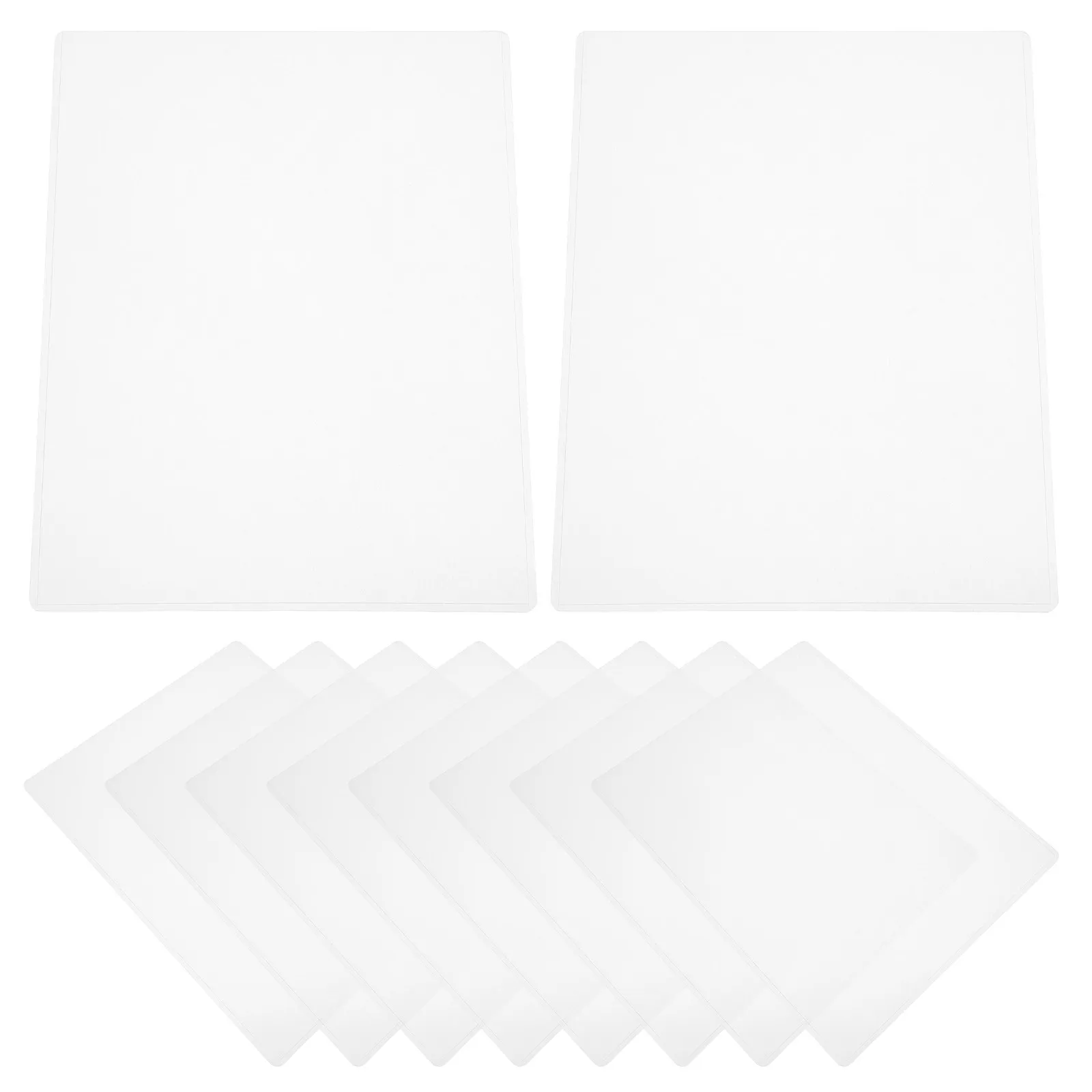 

30Pcs Transparent Hard Card Sleeves Clear Plastic Sheet Protectors for Posters Menus Photo Albums Document Paper Covers