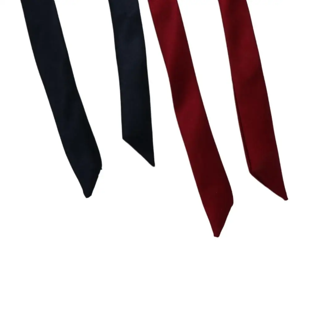 Chic Girls Shirt Accessory Costume Ribbon Tassel Cravat Ribbons Knot Satin Bowtie Bow Tie