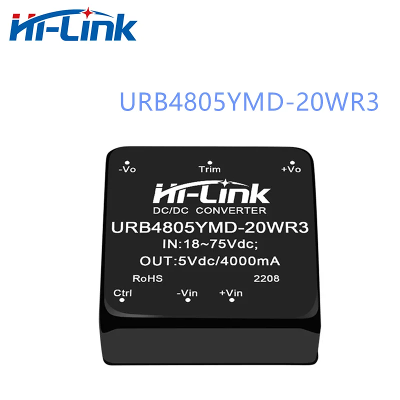 Pengiriman gratis DC 48V sampai 5V modul daya Step Down DC URB4805YMD-20WR3 catu daya Mini terisolasi rumah pintar