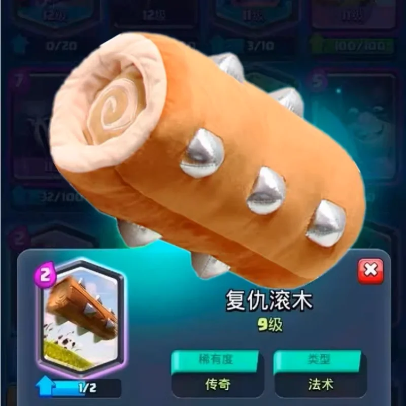 Clashed Royale لعبة ألعاب من القطيفة سجل المتداول الخشب بلوشي الدمى 35 سنتيمتر الانتقام الكرتون لينة محشوة المنتج الإبداعي حلية الهدايا #5